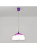 Licht-Erlebnisse Pendelleuchte Ø 30 x (T)60 cm in Lila WeißLila Weiß