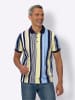 Sieh an! Poloshirt in marine-gestreift