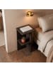 CALICOSY Nachttisch LERAY in Nussbaum - (W)36  x (H)60  x (L)36 cm