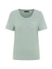 ELBSAND T-Shirt Liara in Soft Sage Melange