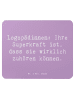 Mr. & Mrs. Panda Mouse Pad Spruch Logopädin Superkraft mit Spruch in Lavendeltraum