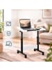 relaxdays Laptoptisch in Schwarz/ Weiß - (B)60 x (H)67-90 x (T)40 cm