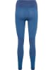 Hummel Hummel Leggings Hmlclea Yoga Damen Atmungsaktiv Feuchtigkeitsabsorbierenden Nahtlosen in RIVIERA/INSIGNIA BLUE MELANGE