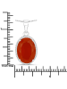 Rafaela Donata Kette mit Anhänger Sterling Silber Karneol orange-rot Topas weiß in silber
