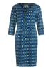 CARTOON Casual-Kleid mit Muster in Blau/Grün