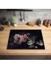 OnlyWow Herdabdeckplatte Blumenstrauß rosa weiß