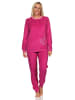 NORMANN Frottee langarm Schlafanzug Homewear Pyjama - 80634 in pink