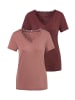 LASCANA T-Shirt in aubergine, rose