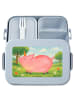 Mr. & Mrs. Panda MEPAL Bentobox Einhorn Schwein Design ohne Spruch in Blau Pastell
