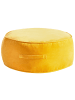 Beliani Pouf YULLE in Gelb - (W) 60 x (H) 25 x (L) 60 cm