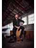 JP1880 Sweatjacke in schwarz