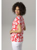 Aniston CASUAL T-Shirt in rot-weiß