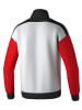 erima Kinder Trainingsjacke in weiß/schwarz/rot