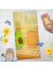 Mr. & Mrs. Panda Handtuch Avocado Toast Design ohne Spruch in Gelb Pastell