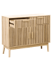Beliani Sideboard LYNWOOD in Braun - (W) 100 x (H) 80 x (L) 35 cm