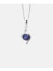 Diamant L'éternel Halskette aus 375 Weißgold mit Saphir