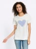 Heine T-Shirt in ecru
