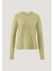 Hessnatur Strick Pullover Regular in helles moos