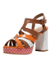 Fly London Sandalen in Braun/Orange