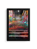 MuchoWow Poster mit Leiste Bunte Treppe  (BxH)