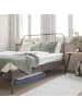 relaxdays 3 x Unterbettkommode in Grau/ Transparent - (B)100 x (H)14 x (T)45 cm