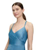 Vera Mont Abendkleid mit V-Ausschnitt in Shiny Bluestone