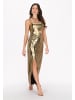 faina Women Dress in gold