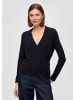 s.Oliver BLACK LABEL Strickpullover langarm in Blau