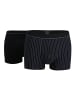 Bugatti Boxershort 2er Pack in Schwarz