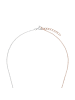 Amor Kette mit Anhänger Silber 925, rhodiniert+rosévergoldet in Bicolor