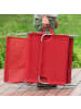 SoBuy Sonnenliege in Rot - (B)189 x (H)28 x (T)62cm