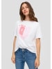 QS T-Shirt in 01D0_weiß
