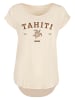 F4NT4STIC Long Cut T-Shirt PLUS SIZE Tahiti in Whitesand