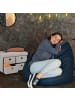 relaxdays Sitzbank in Creme - (B)60 x (H)39 x (T)38 cm