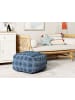 Beliani Pouf VISHVI in Blau - (W) 50 x (H) 35 x (L) 50 cm