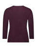 Betty Barclay Strukturshirt mit Rundhalsausschnitt in Dark Aubergine