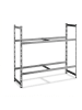relaxdays Reifenregal in Silber - (B)110 x (H)100 x (T)35 cm