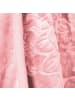 Almina Almina Extra Weiche Wolldecke 160x220 cm 100% PES mit Blumen in Rosa