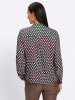 Heine Druckbluse in bordeaux-moos-bedruckt