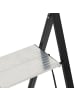 5five Simply Smart Aluminiumleiter 2-stufig EASY in Schwarz, (B) 41,5 x (H) 83 x (L) 49,5 cm