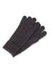 CASH-MERE.CH Bio Handschuhe mit Zopfmuster in Anthrazit
