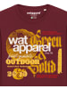 wat? Apparel Sweatshirt LIMITED EDITION LOGO PRINT 02 in Weinrot