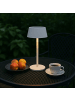 Brilliant Picco Solar-LED-Tischleuchte – Weiß, 30 cm, Akku & USB, dimmbar, IP44