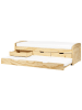 Beliani Tagesbett PETIVILLE in Braun - (W) 99 x (H) 63 x (L) 206 cm