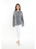 usha WHITE LABEL Damen Strick Pullover in Grau Melange