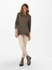 ONLY Warmer Strick Pullover Lockerer Stretch Jumper ONLNANJING in Braun