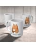 Mr. & Mrs. Panda Tasse Bär Liebesbrief mit Spruch in Weiß