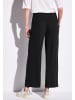 Street One 'Wide Leg Musselin Hose' Schwarz