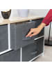 relaxdays Regalsystem in Grau - (B)83 x (H)77,5 x (T)29 cm