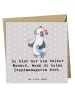 Mr. & Mrs. Panda Doppelkarte Eventmanagerin Herz mit Spruch in Grau Pastell